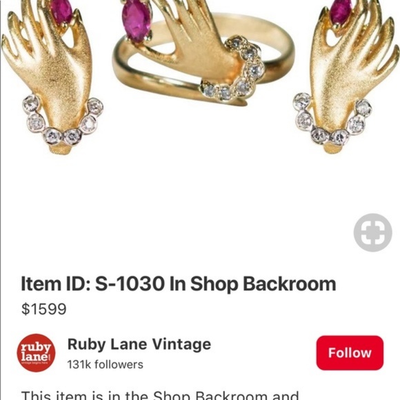 Hand design ring - Picture 2 of 4